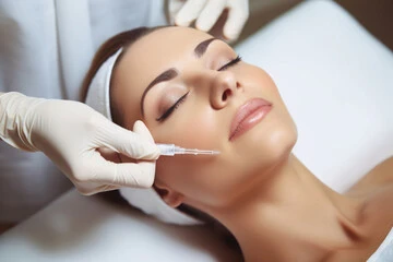 Preenchimento labial com botox
